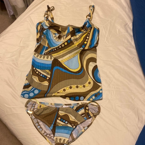 NWOT Vintage Tara Grinna 2-piece Tankini Set - RARE FIND - Size 8/32-36D - Picture 1 of 10